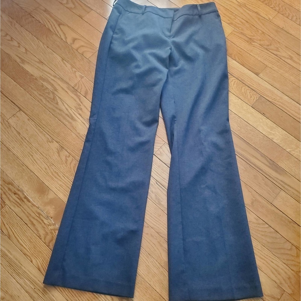 New York & Company Stretch size 4 Average Dark Grey Mid Rise Dress Pants - Picture 3 of 7
